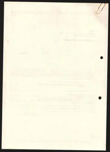 Rechnung Eislingen 1936, Maschinenfabrik Ventzki GmbH, Modell der Fabrikanlage mit Lagerhallen und Geschäftsgebäude