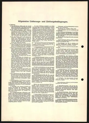 Rechnung Zeitz 1939, A. Naether AG, Kinderwagen- & Holzwaren-Fabrik, Grosses Betriebsgelände mit gelagerter Ware