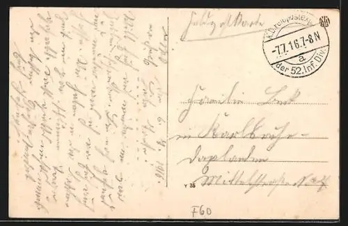 AK Lassigny, Die örtliche Kirche vor und nach der Zerstörung