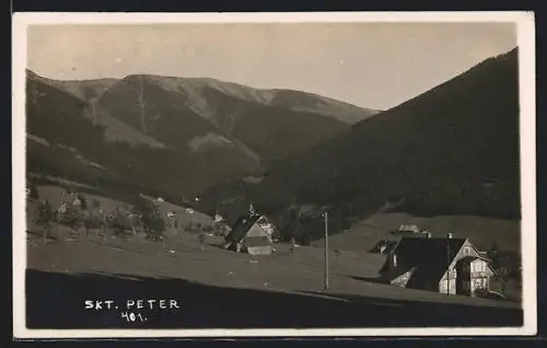 AK St. Peter, Ortsansicht gegen die Berge