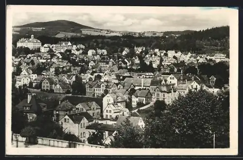 AK Jablonec nad Nisou, Ortsansicht aus der Vogelschau