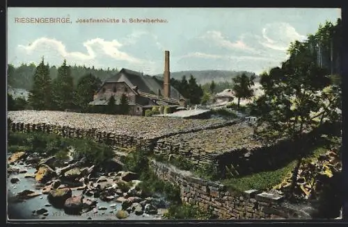 AK Schreiberhau im Riesengebirge, Blick zur Josefinenhütte