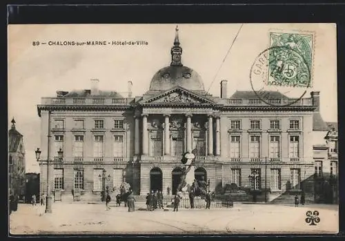 AK Chalons-sur-Marne, Hotel de Ville