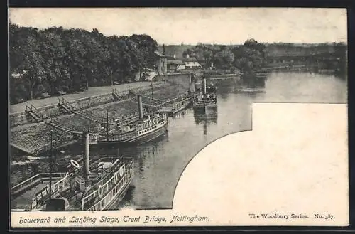AK Nottingham, Boulevard and Landing Stage, Trent Bridge