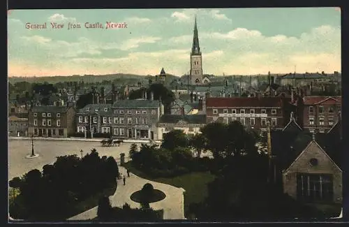AK Newark, General View from Castle