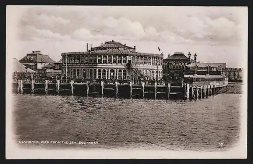 AK Southsea, Clarence Pier from the Sea