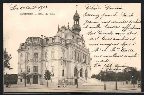 AK Asnières, Hôtel de Ville