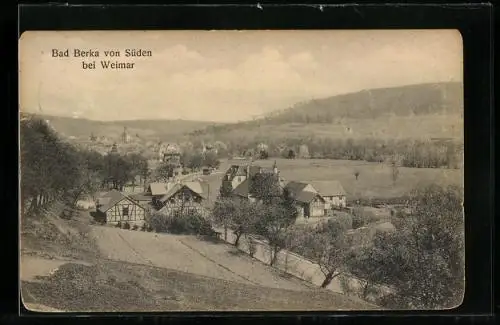 AK Bad Berka, Totalansicht von Süden