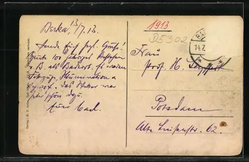 AK Bad Berka, Totalansicht von Süden