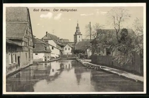 AK Bad Berka, Der Mühlgraben