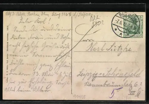 AK Bad Berka, Blick auf Erholungsheim Schloss Gutenberg