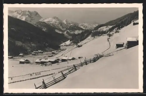 AK Gerlos /Zillertal, Teilansicht im Schnee