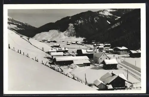 AK Gerlos /Zillertal, Teilansicht im Schnee