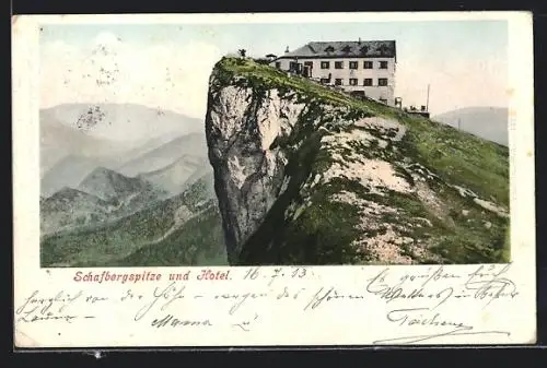 AK Schafberg, Hotel an der Schafbergspitze