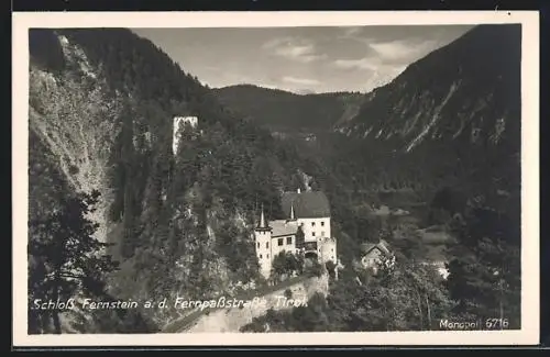 AK Fernstein /Tirol, Schloss Fernstein an der Fernpassstrasse