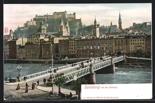 AK Salzburg, Festung und Brücke