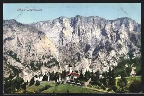 AK Eisenerz, Blick zum Schloss Leopoldstein