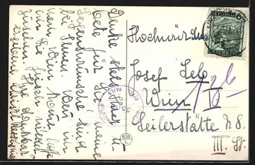 AK Linz a. d. Donau, Gesamtansicht vom Hügel aus