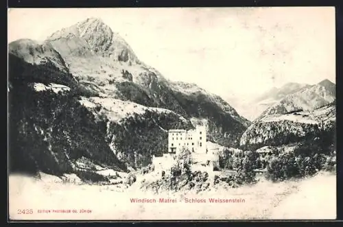 AK Windisch-Matrei, Blick auf Schloss Weissenstein