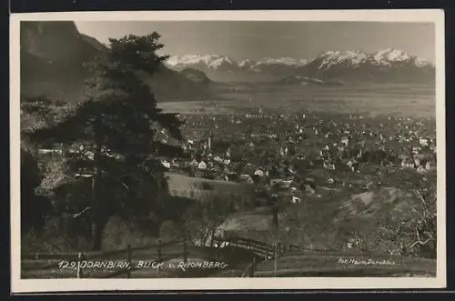 AK Dornbirn, Blick vom Rhomberg