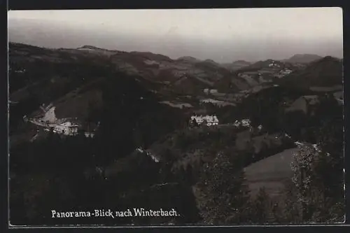 AK St. Anton an der Jessnitz, Blick nah Winterbach