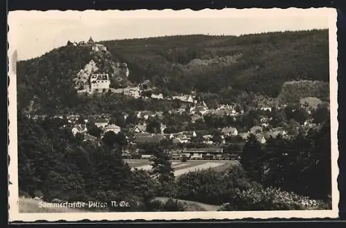 AK Pitten /N.-Oe., Ortsansicht im Tal