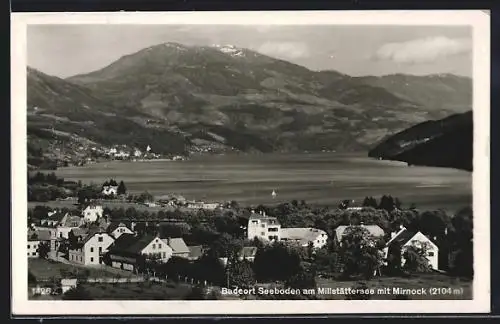 AK Seeboden am Millstättersee, Ortsansicht mit Mirnock