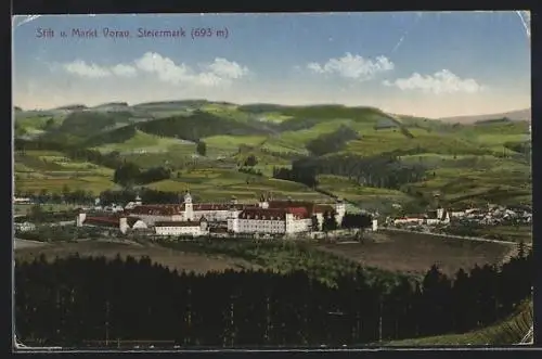 AK Vorau, Ortsansicht mit dem Stift