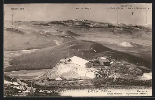 AK L`Observatoire du Puy-de-Dôme, Le Monts-Dore vus de la Terrasse