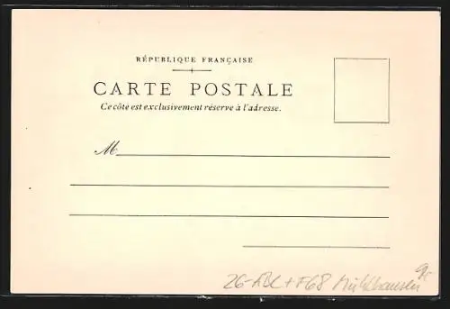 Künstler-AK B. Hartmann: Faubourg du Miroir, Strassenpartie