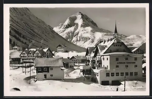 AK Galtür, Teilansicht im Schnee