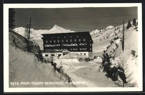 AK Obertauern, Das Alpenhotel Schaidberg im Schnee