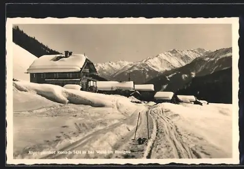 AK Wald /Pinzgau, Alpengasthof Ronach im Winter