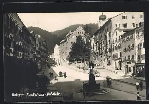 AK Kufstein, Partie am Unteren Stadtplatz