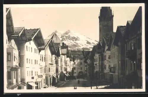 AK Kitzbühel, Blick über die Hauptstrasse