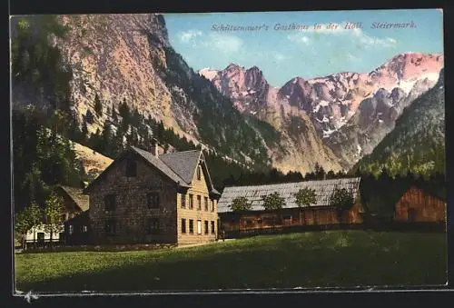 AK Weichselboden, Schützenauer`s Gasthaus in der Höll