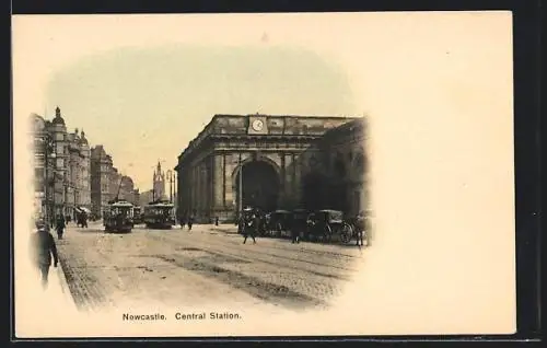 AK Newcastle, Central Station, Bahnhof