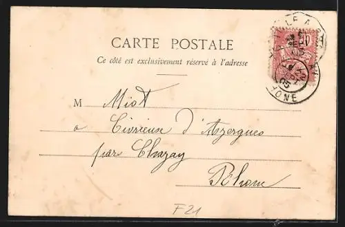 AK Is-sur-Tille, La Gare, Bahnhof