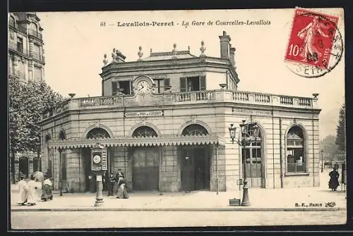 AK Levallois-Perret, La Gare de Courcelles-Levallois