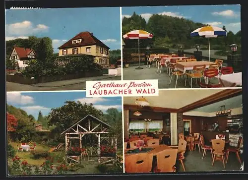 AK Laubach / Hessen, Gasthaus-Pension Lauberacher Wald