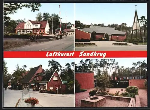 AK Sandkrug / Oldenburg, Bahnhof, Lebensmittel-Markt, Albert Schweitzer Haus