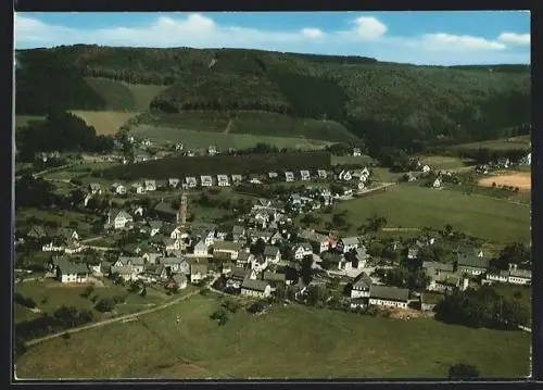 AK Holthausen / Hochsauerland, Gesamtansicht vom Flugzeug aus