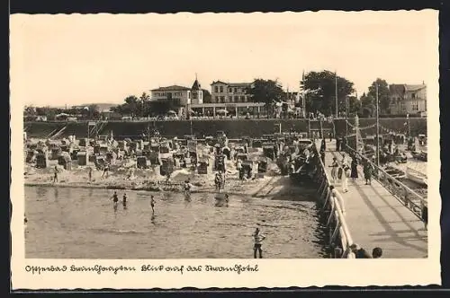 AK Brunshaupten / Ostseebad, Blick auf das Strandhotel