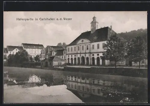 AK Carlshafen a. d. Weser, Hafenpartie