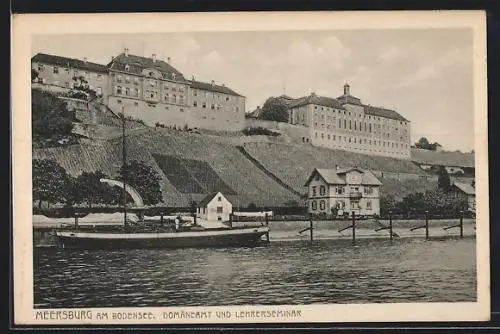 AK Meersburg, Blick zum Domäneamt und Lehrerseminar