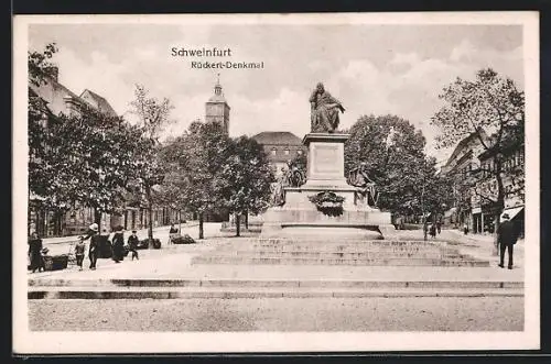 AK Schweinfurt, Das Rückert-Denkmal