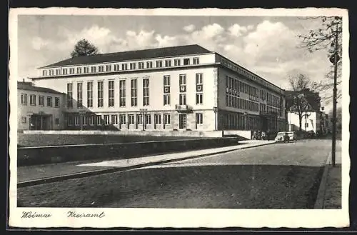 AK Weimar / Thür., Partie am Kreisamt