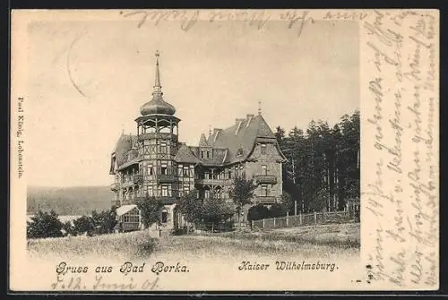 AK Bad Berka, Die Kaiser Wilhelmsburg