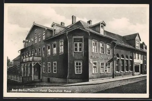 AK Bad Berka, Hotel Deutsches Haus