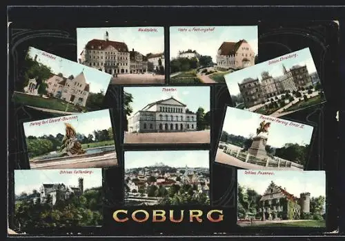 AK Coburg, Theater, Schloss Ehrenburg, Schloss Rosenau